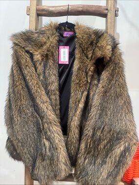 EDIKTED fair fur jacket brand new with tags!!!